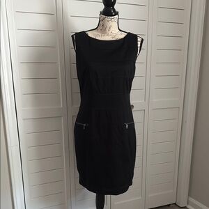 Marc New York Retro Black Sleeveless Sheath Mini Dress